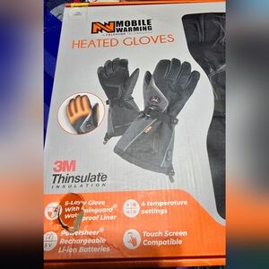 New Mobile Warming Heated Gloves medium size Universal / Unisex Ski Gloves
